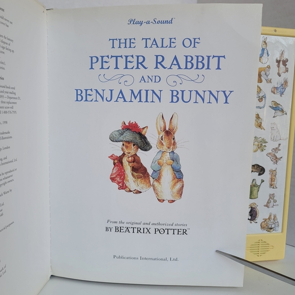 Play a Sound The Tale of Peter Rabbit and Benjamin Bunny Vintage Hardcover Book - Picture 8 of 17